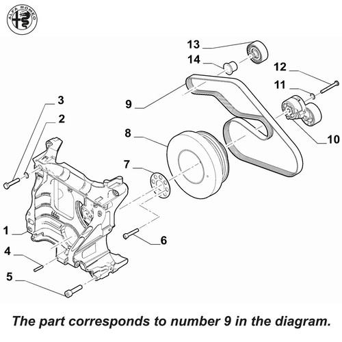 Genuine alfa romeo serpentine - genuine,
